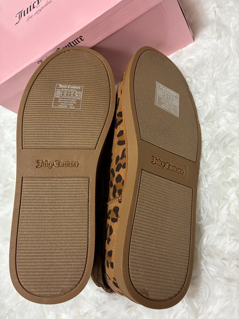 Juicy Couture JC-Leopard 2 Print Faux-Fur Lined Ankle Booties in Brown and Black - Picture 5 of 5
